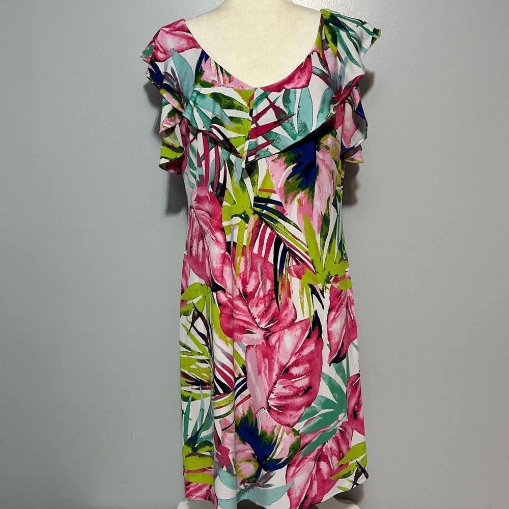 Ivy Road Cold Shoulder Floral Dress size M